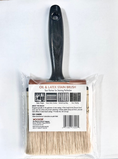 Wooster Oil & Latex Stain Brush - 4"